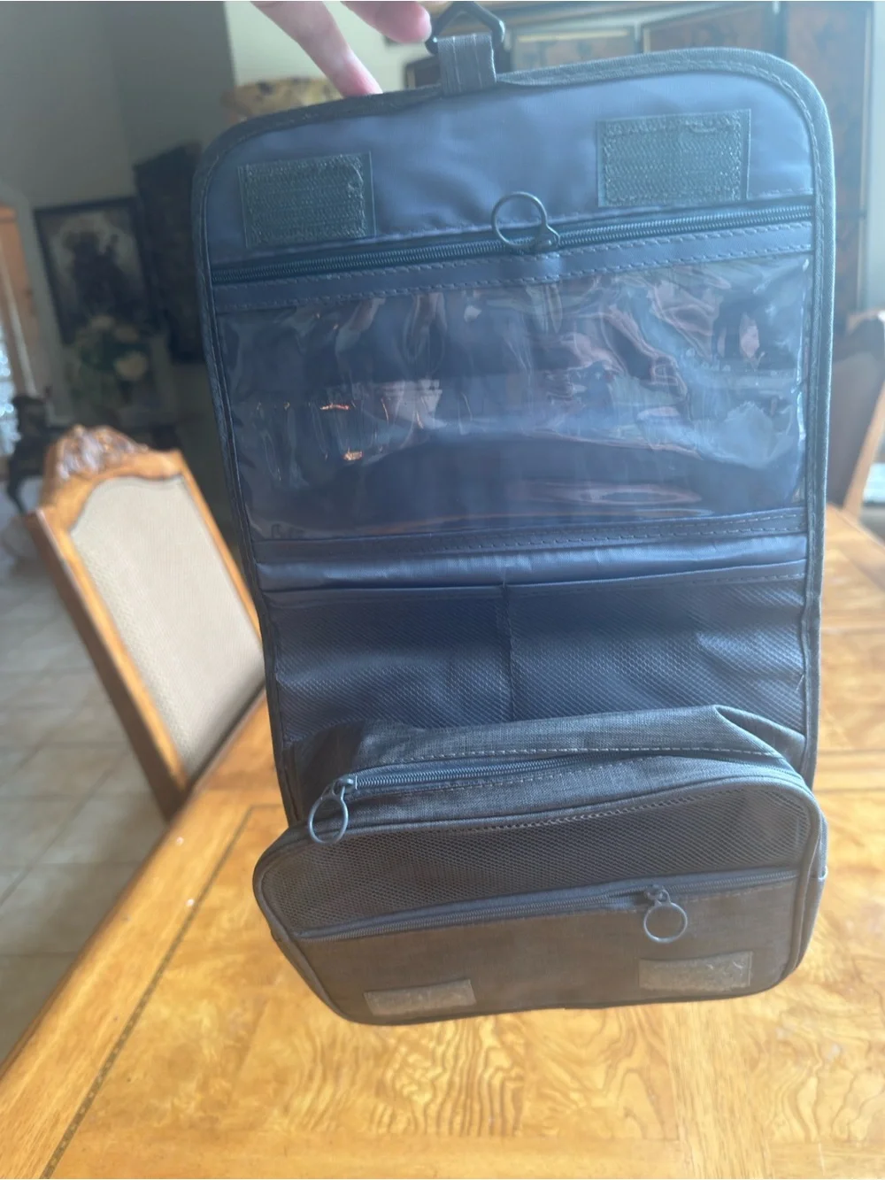 NWT Hanging Jewelry Organizer Travel Storage Roll Black